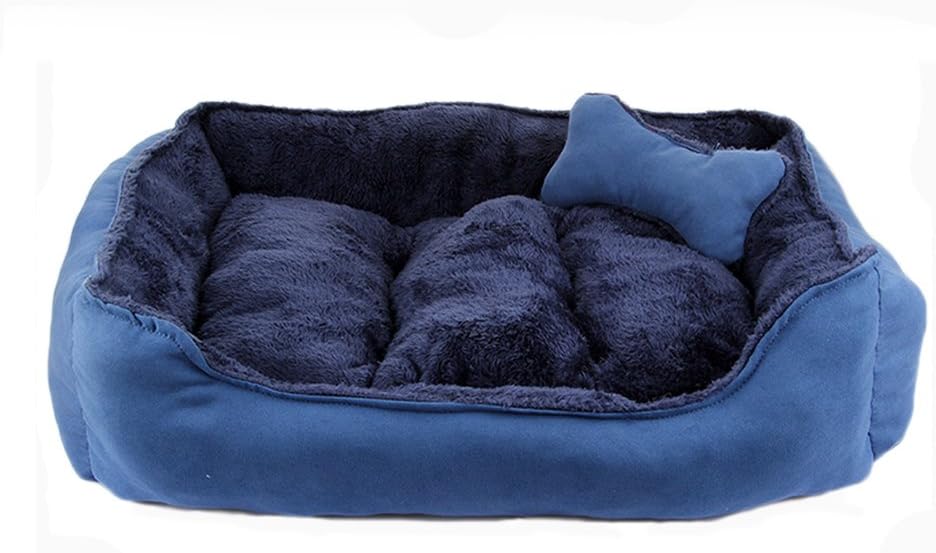 Pet Small/Medium Dogs Soft Short Plush Bones Cotton Bed Nest Mat