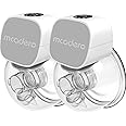 Mcadero M5 Electric Breast Pump - Wearable Hands-Free Pump with LED Display - 4 Modes & 12 Levels - Portable & Wireless - Soft Double-Sealed Flange - Smart Display - 2 Pack - Elegant Gray