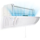 YANWEI Air Conditioner Deflector,Adjustable Retractable Blinds Suitable for Mini split AC/Heating System,Enhance Cooling and Heating Circulation,Compatible for Daikin、Carrier、Gree、senville、COSTWA