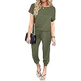 Ekouaer Jumpsuits for Women Dressy Summer Romper Casual Spring Vacation Outfits 2026 One Piece Travel Clothes