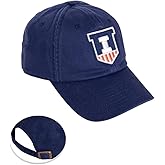 Desert Cactus University of Illinois Baseball Hat Fighting Illini Brimmed Embroidered Cap Adjustable Cloth Strap Adult Type B