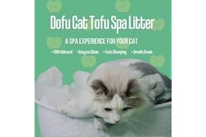 Dofu Cat Tofu Spa Litter – 100% Natural, Apple-Scented, Clumping Cat Litter – 99% Dust-Free, Low-Tracking & Eco-Friendly – Ge