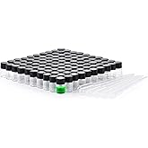 2ml Clear Small Glass Vials 100pcs with Screw Caps(100pcs)…