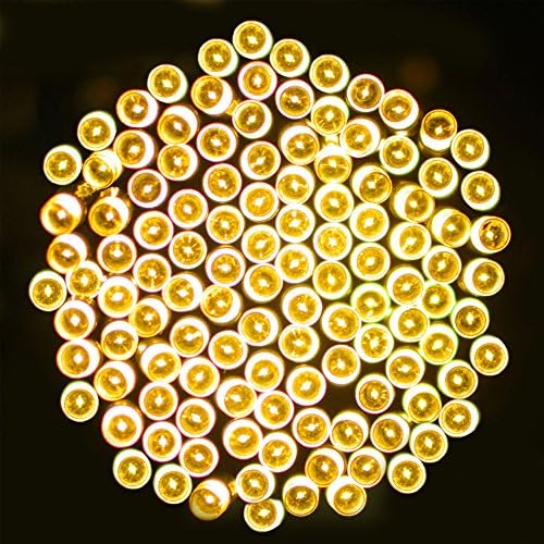 Semintech Solar String Light Outdoor 200LED 72Ft 8 Working Models Christmas Halloween Garden Patio Twinkle String Lights Warm White