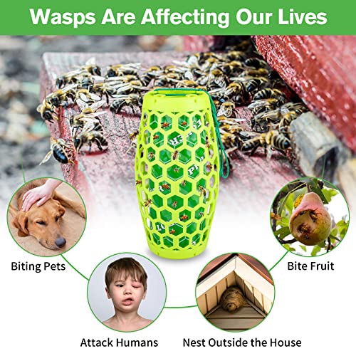 Wasp Traps Outdoor Hanging,Wasp Trap Bee Traps,Wasp Repellent Trap