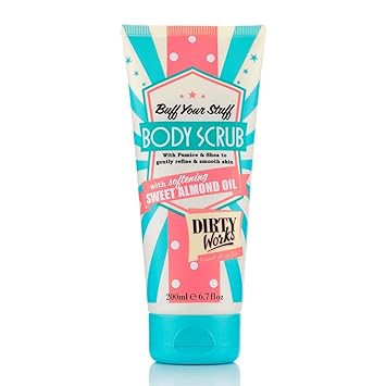 Dirty Works Sweet Almond Oil Body Scrub, 200ml