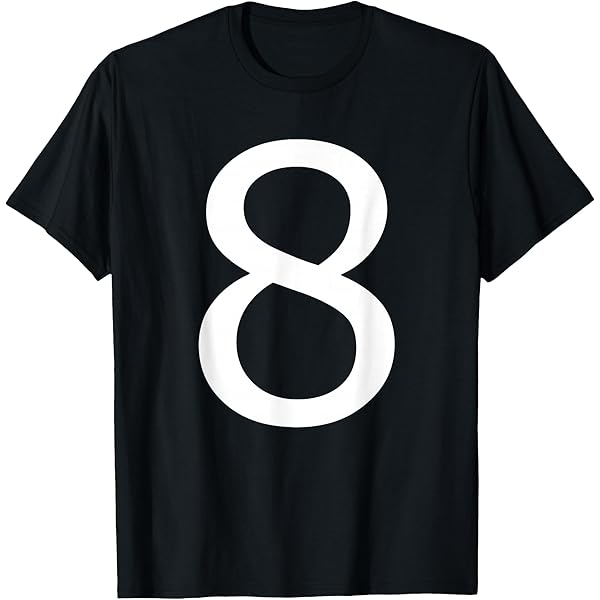 Amazon.com: Number 6 Six Numeral T-Shirt T-Shirt : Clothing, Shoes