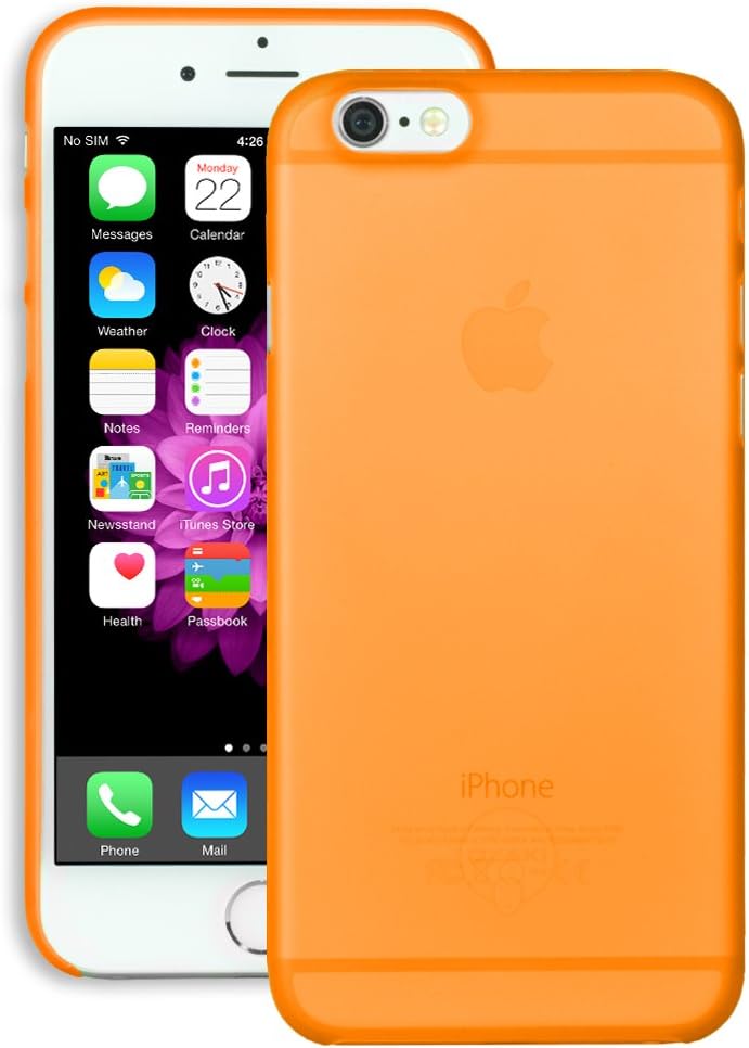 iPhone 6 Case - OZAKI O!coat [0.3 Jelly] the Slimmest Lightest Case for iPhone 6 (4.7) / Ultra Slim Bumper Case / Reinforced Material / Best Fit, Invisible Feel / Anti-scratch, Anti-slip - Orange