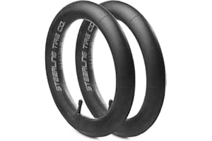 12.5 x 1.75/2.25 Inner Tire Tube Heavy Duty Thorn Resistant for All BOB Revolution Strollers, Stroller Strides & CE & AW - Perfect BOB Stroller Front Tire Replacement [2 Pack] by Steerling Tire Co.