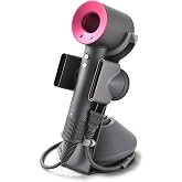 PUROSUR Hair Dryer Stand for Dyson Supersonic, Hair Dryer Holder Organizer for Diffuser Nozzle, Bathroom Countertop Storage Stand