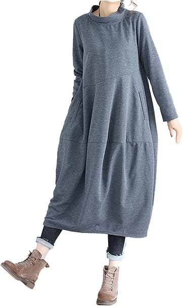 Amazon Co Jp ワン アンブ ゆったり コクーン ワンピース 膝丈