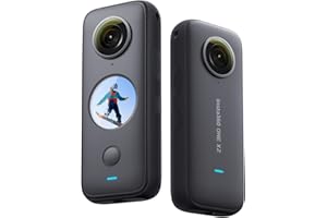 Insta360 ONE X2 360 Degree Waterproof Action Camera, 5.7K 360, Stabilization, Touch Screen, AI Editing, Live Streaming, Webca