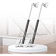 HUOPO 23 Inch 67lb/298 N Gas Shock Strut Spring Lift Support for RV Bed Storage Cover Lids Floor Hatch Boat Shed Window Custom Heavy Duty Lid Basement Doors, Set of 2 pcs with L-Type Mounting Brackets