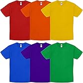 Haysandy 6 Pieces Women's Cotton Crew T Shirts Bulk Short Sleeve Lightweight Tees Mix Colors Clothes