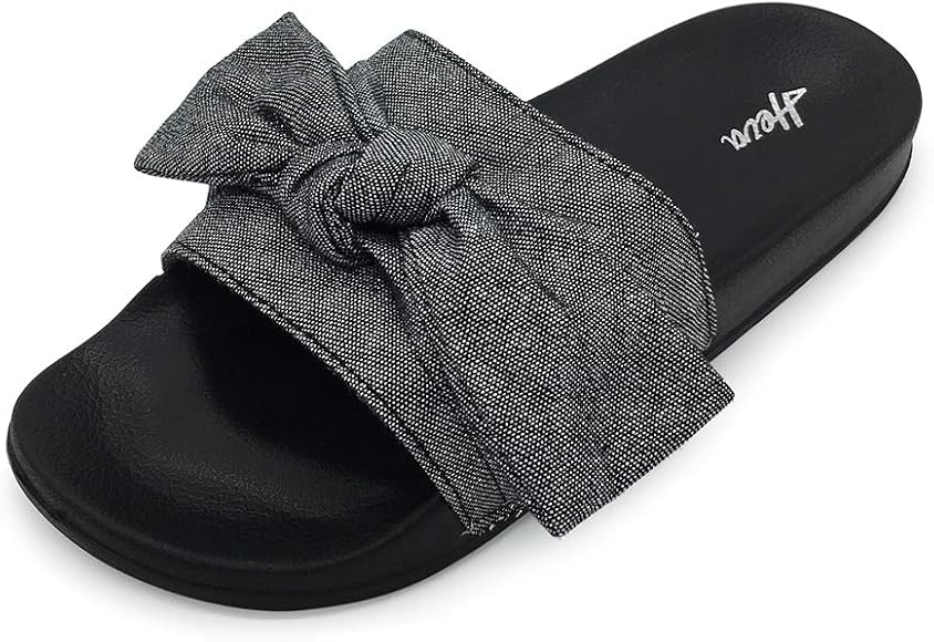 black slides womens
