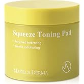 MADECA DERMA Squeeze Toning Facial Pad (70 Pads / 4.73 fl oz) | Hydration &amp; Exfoliation with Prickly Pear Cactus, Centella Asiatica, Low-pH Toner Essence, Korean Skincare, Pure Cotton Pads