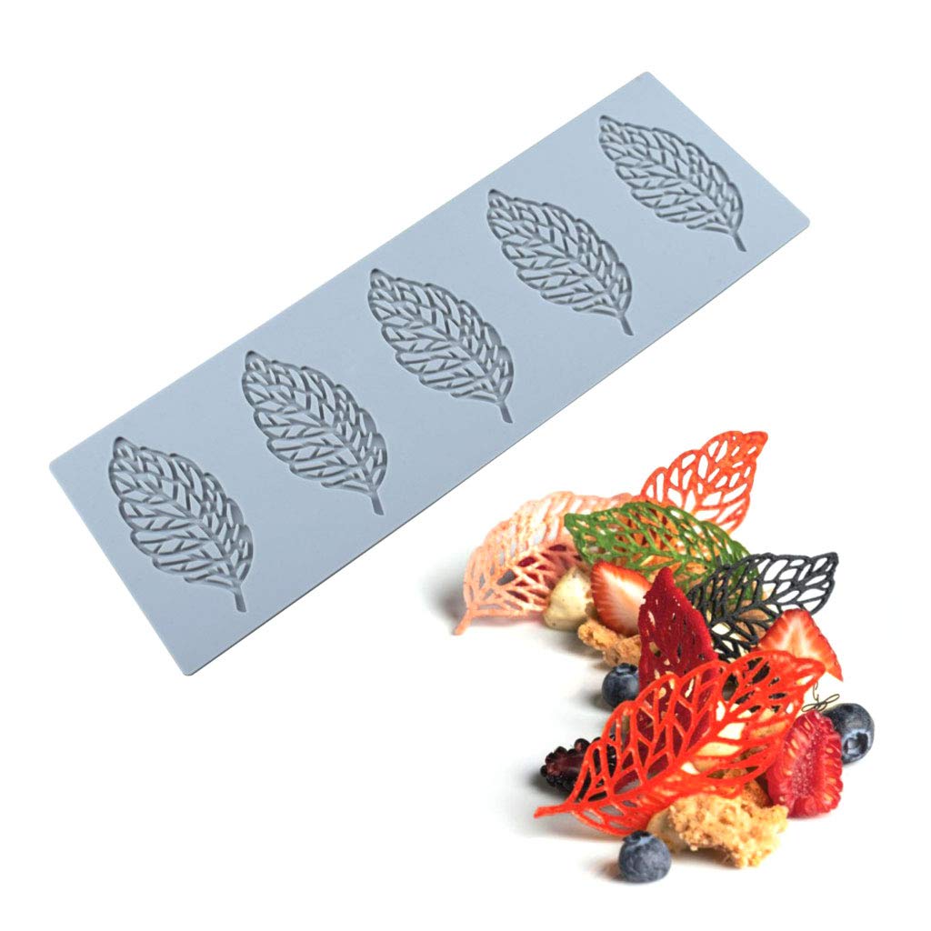 ZIRAN Leaves Shape Cake Silicone Mold Leaves Fondant Leaf Candy Mold For Sugar Paste,Chocolate,Fondant,Butter,Soap