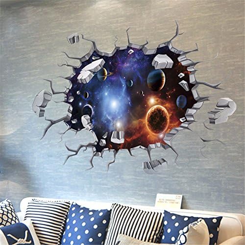 LAONA 3D wall stickers (the universe) creative living room ceiling stickers floor background decorative painting (5070cm)