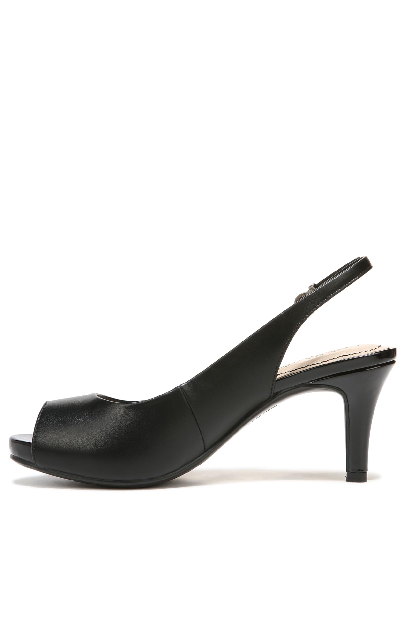 LifeStride Women's Teller Dress Sandal, Black, 8 N US