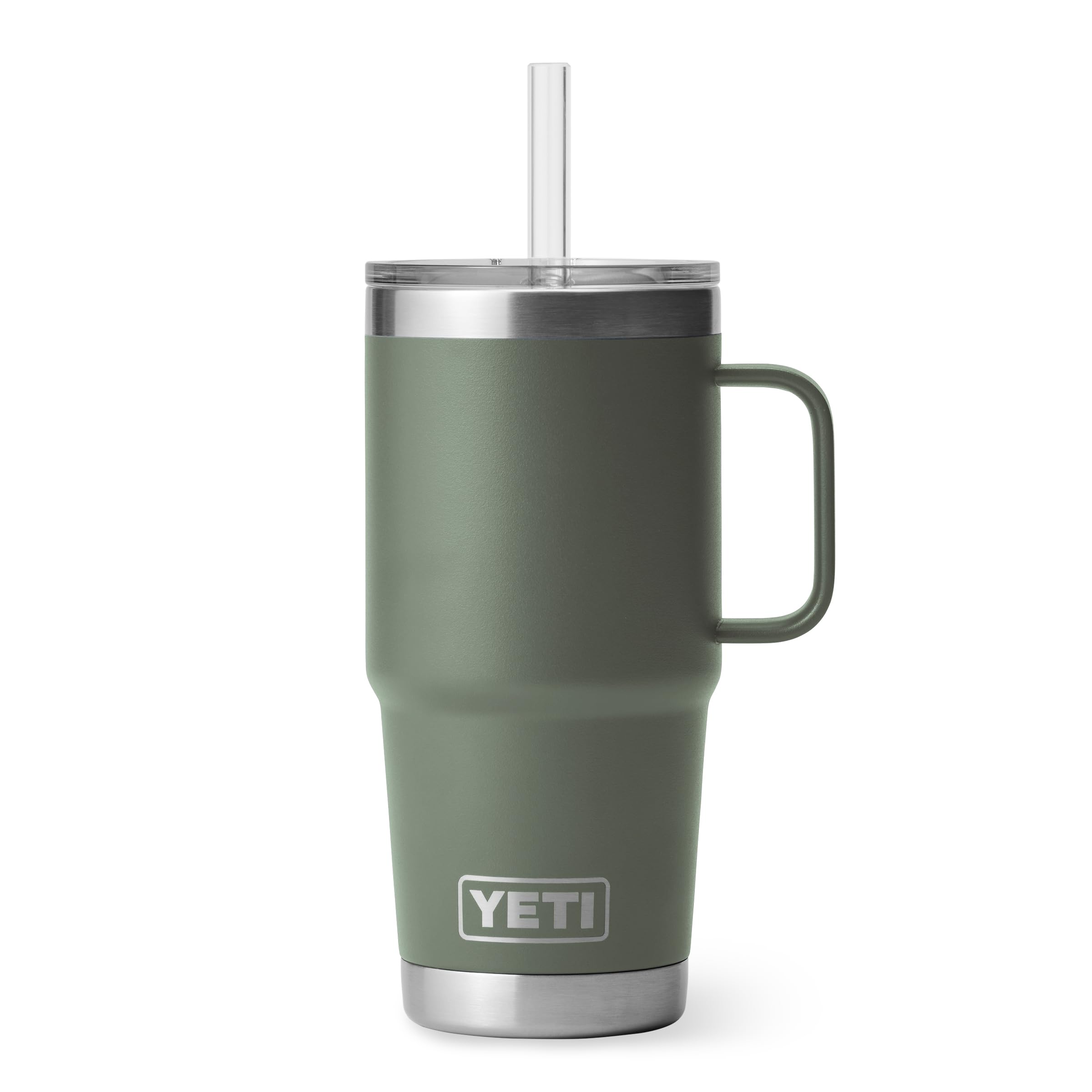 YETI Rambler 25 oz Straw Mug, Vacuum Insulated, Stainless Steel, Camp Green — image 1