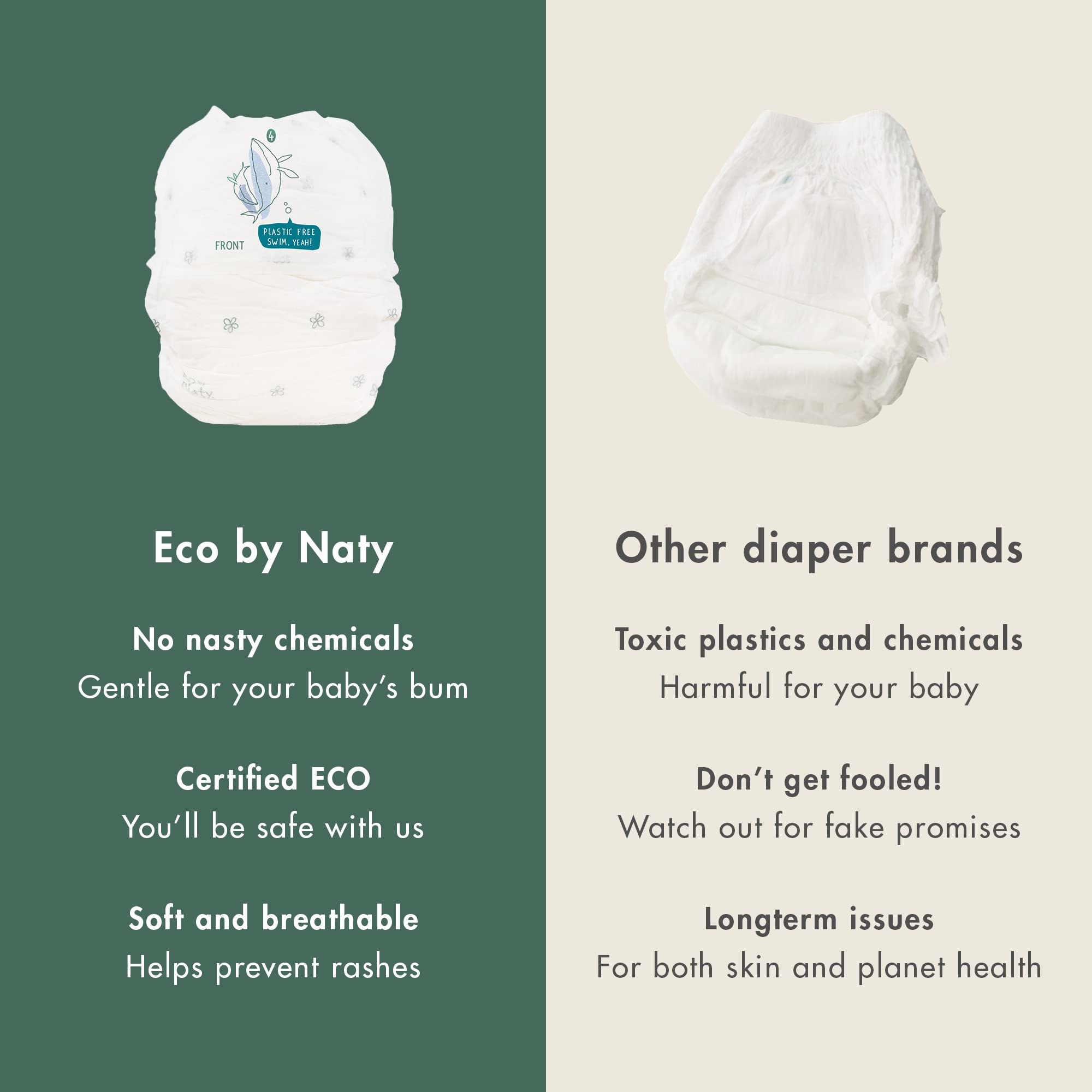 Eco By Naty Pull Ups Hypoallergenic And ChemicalFree Training Pants