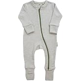 PARADE Organic Snuggle Soft Melange '2-Way' Zipper Romper