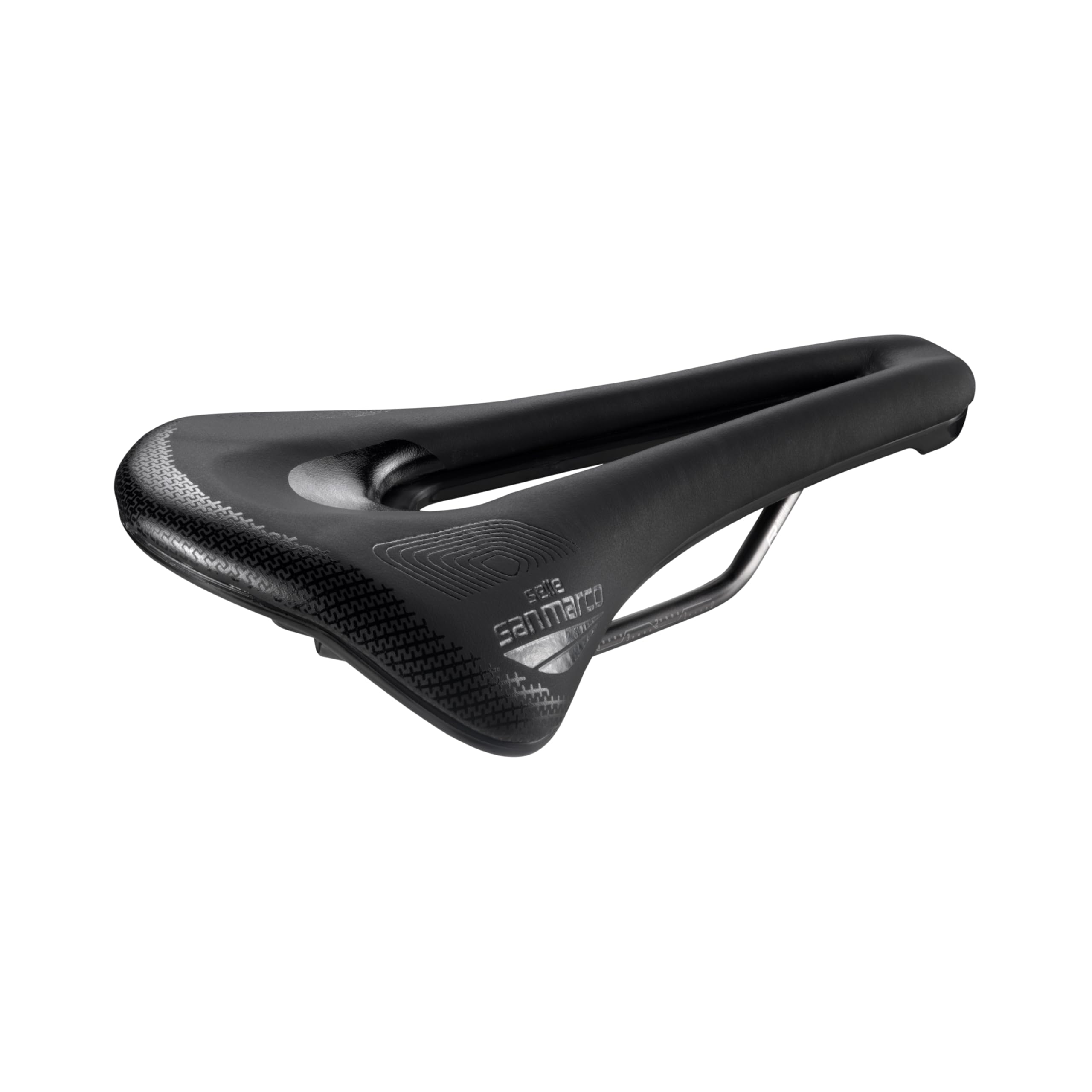 Selle San Marco Shortfit 2.0 Supercomfort Racing Saddle: Black/Black L3