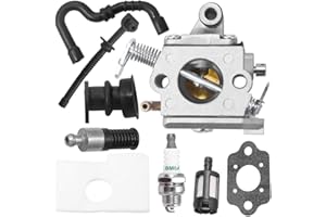 Anxingo MS170 Carburetor Replacement for Stihl MS170 MS180 017 018 MS170C MS180C Chainsaw, Replaces Zama C1Q-S57, C1Q-S57A, C1Q-S57B, 1130-120-0603