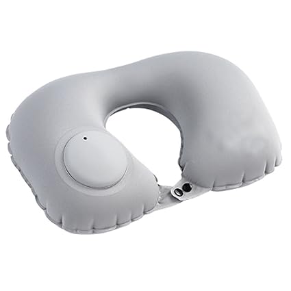 Lxeye Travel Neck Pillow U Shaped Self Inflating Foldable Head