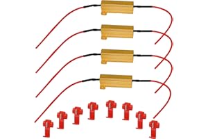UNXMRFF 50W 6ohm Load Resistors for Fix LED Bulb Fast Hyper Flash Turn Signal Blink Error Code