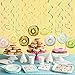 30PCS Donut Hanging Swirl Decoration Kit - Donut Theme Birthday Banner Garland for Donut Grow Up Birthday Baby Shower Party Supplies