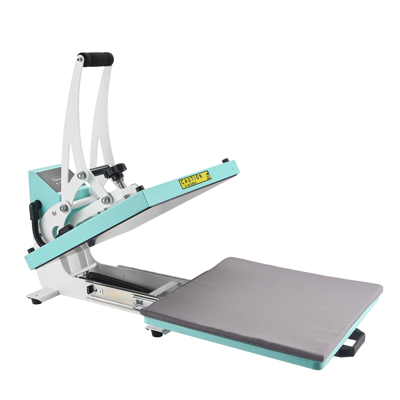 Photo 1 of ***MISSING HARDWARE***ColorSub 15x15 Heat Press for T-Shirt with Slide Out Drawer, Sublimation Heat Press Machine, Teal