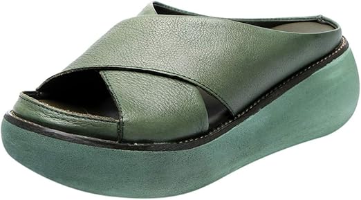 ladies platform sliders