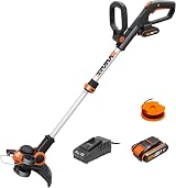 WORX 20V WG163E.3 Cordless Grass Trimmer Edger with 2x2.0Ah PowerShare