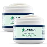 Sombra Warm Pain Relief Gel, Warm Relief for Arthritis and Chronic Pain Pre-Workout Muscle Rub Vegan Formula Free of Artificial Fragrances, Dyes, NSAIDs, Wax, Petroleum, Alcohol - 4oz (2 Pack)