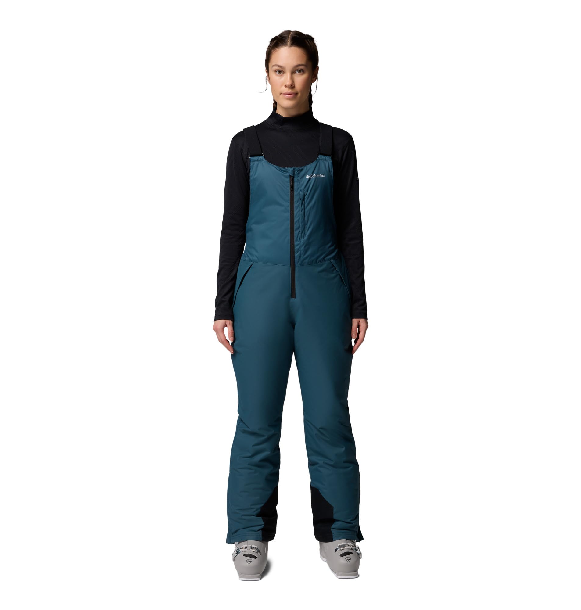 Columbia Womens Iceventure II Bib, Everblue Dobby, XX-Large