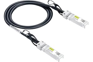 10Gtek# SFP+ DAC Twinax Cable, Passive, Compatible with Ubiquiti ES-48/ES-16-XG/USW-Pro-24-POE/USW-Pro-48-POE/US‑16‑XG/US‑48, 0.5 Meter(1.6ft)
