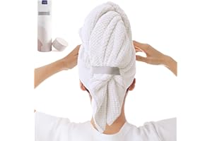 Large Microfiber Hair Towel Wrap for Women, Anti Frizz Drying Towel, Fast Dry Turban Wet Hair, Long, Thick, Curly Super Absor
