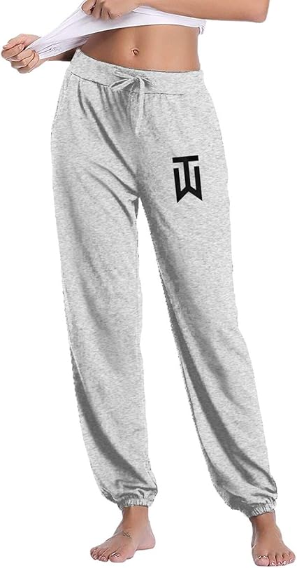 Tiger Woods Women's Ms Long Casual Sports Baggy Pants Trousers Gray at Amazon Womenâs Clothing store