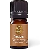 Aromatics International Premium Organic Vetiver Essential Oil 5ml | 100% Pure Essential Oil for Diffusion, Aromatherapy & Wellness Use