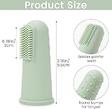 Dzpuhuojz Baby Toothbrush 0-2 Years, 12 Pack Soft Silicone Finger Brush view 2