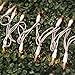 ON'H Christmas Lights 50 Clear Bulbs Mini String Lights Set Warm White Indoor Lighting for Christmas Tree Wedding Outdoor Backyard Party Bedroom White Wire