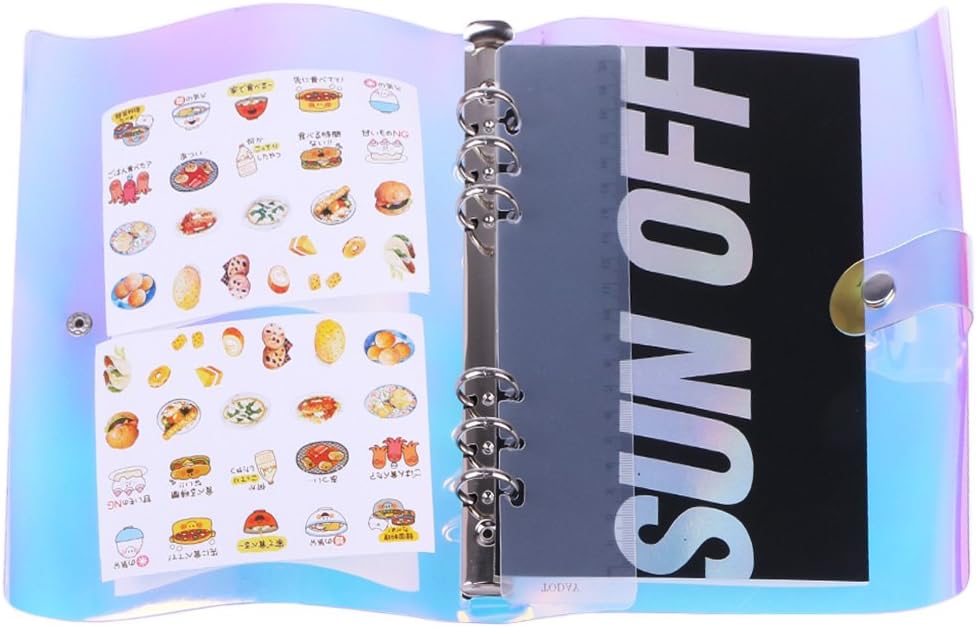 Zchenchen Writer's Notebook Journal Diary Notepad PVC 6 Holes Binder Folder File Cover A5 & A6