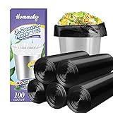 3 Gallon 100pcs Small black Trash Bags