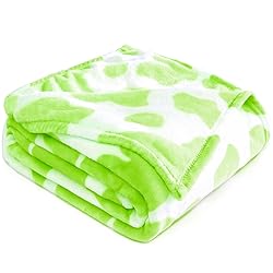 Small Light Green Blankets Fleece Throw Blanket