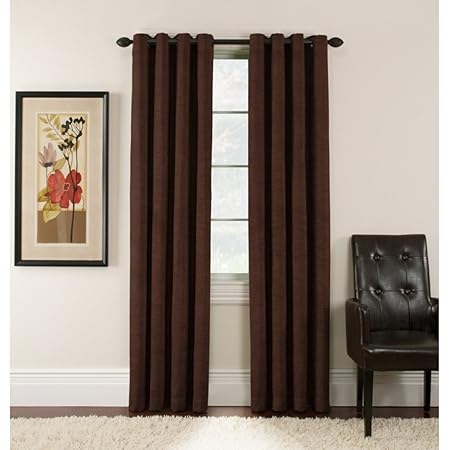 Arlee Home Fashions Chocolate Antique Velvet Blackout Grommet