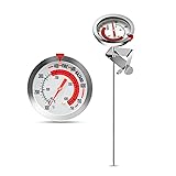 Red Mountain Valley 12" Fry Thermometer,Stainless
