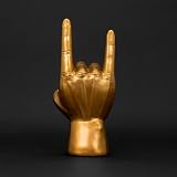 Luckies Gold Rock Hand Headphone Stand | Headset Holder | Mens Desk Accessory view 5
