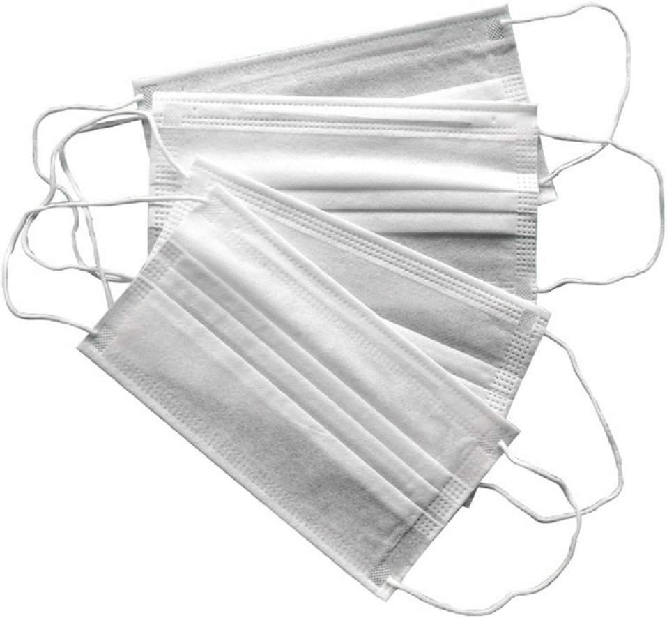Uhat Pack 50 Disposable Medical Masks 3 Ply with Earloop Surgical Face Dust Mouth Cover Mask