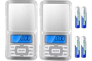 Digital Reloading Scale Mini Portable Balances High Precision Steelyard 1.1lb/500g (0.01g) Weighing Electronic Pocket Scales 